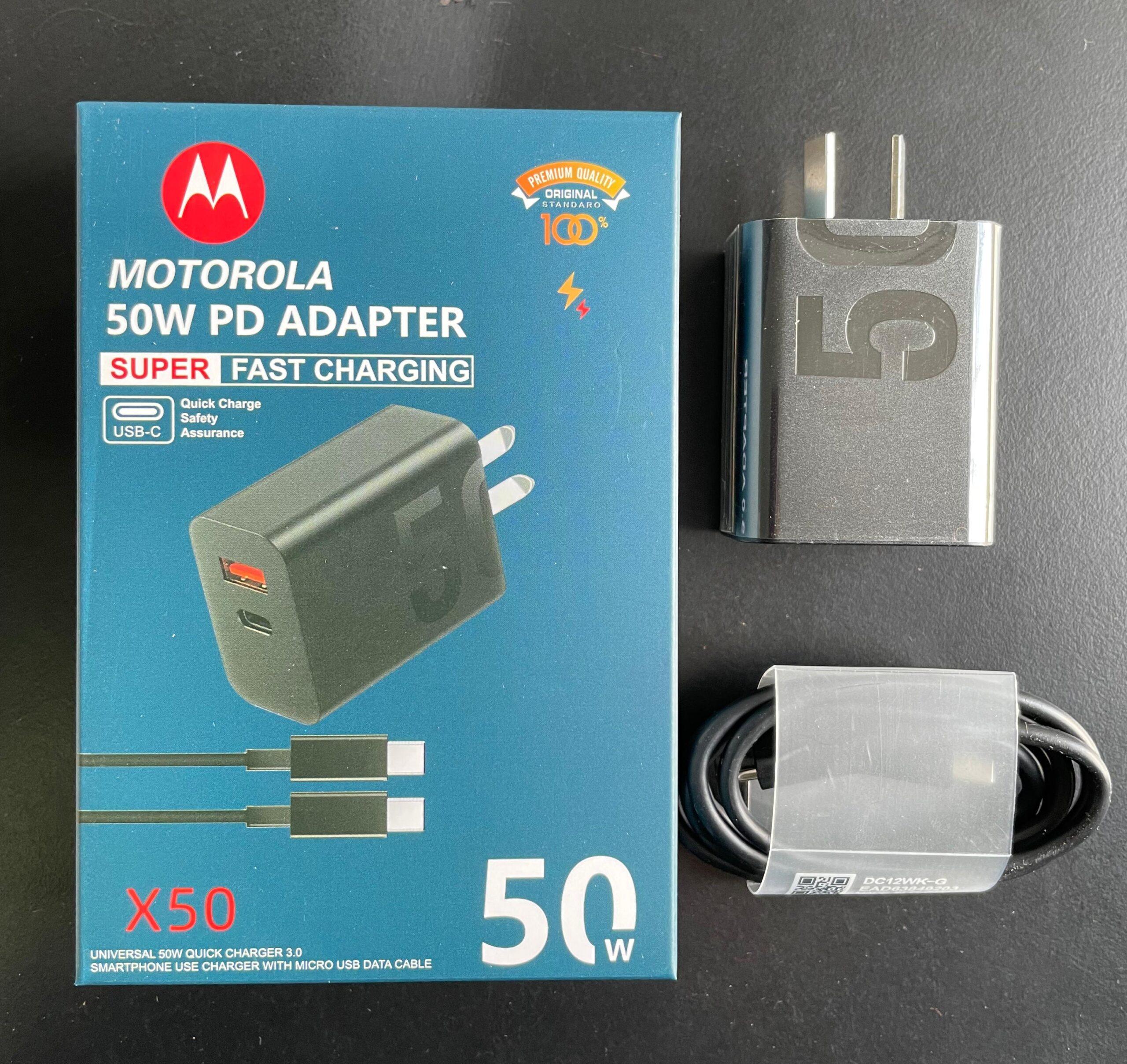 CARGADOR MOTOROLA DUO POWER 50W